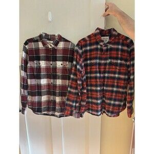 American Eagle Plaid Flannel Shirt Bundle Men’s XL Lot of 2